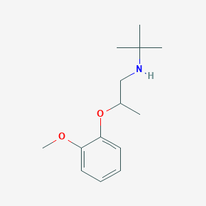 molecular formula C14H23NO2 B1389217 N-(Tert-butyl)-2-(2-methoxyphenoxy)-1-propanamine CAS No. 1040689-67-5