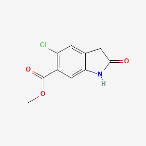 molecular formula C10H8ClNO3 B13892175 Methyl 5-chloro-2-oxoindoline-6-carboxylate 