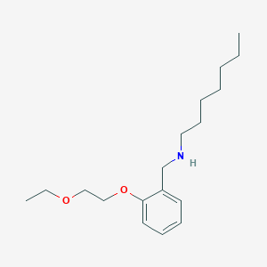 N-[2-(2-Ethoxyethoxy)benzyl]-1-heptanamine