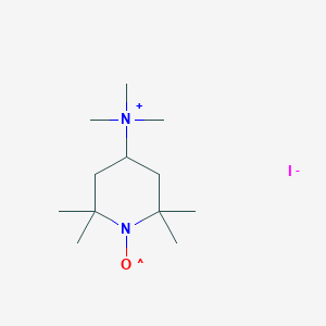 molecular formula C12H26IN2O B13892213 4-Trimethylammonium-2,2,6,6-tetramethylpiperidine-1-oxyl iodide 