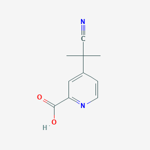 molecular formula C10H10N2O2 B13892231 4-(2-Cyanopropan-2-yl)picolinic acid CAS No. 1800399-12-5
