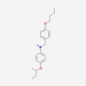 molecular formula C21H29NO2 B1389224 4-(Sec-butoxy)-N-(4-butoxybenzyl)aniline CAS No. 1040685-33-3
