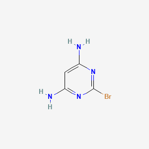 molecular formula C4H5BrN4 B13892304 2-Bromopyrimidine-4,6-diamine 