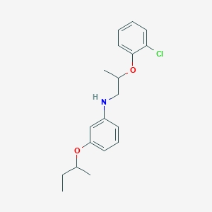 molecular formula C19H24ClNO2 B1389246 N-[3-(Sec-butoxy)phenyl]-N-[2-(2-chlorophenoxy)-propyl]amine CAS No. 1040685-89-9