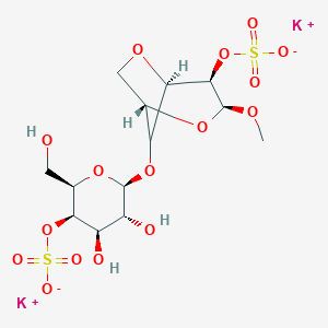 molecular formula C13H20K2O16S2 B138926 Methylcarrabioside 2,4'-disulfate CAS No. 132895-20-6