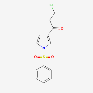 B1389272 3-Chloro-1-[1-(phenylsulfonyl)-1H-pyrrol-3-yl]-1-propanone CAS No. 123643-01-6