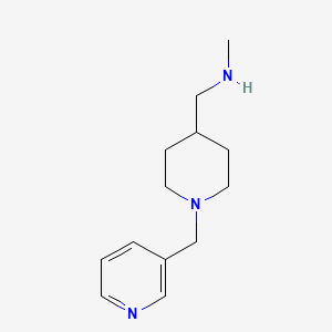 B1389276 N-Methyl-1-(1-(pyridin-3-ylmethyl)piperidin-4-yl)methanamine CAS No. 937796-17-3