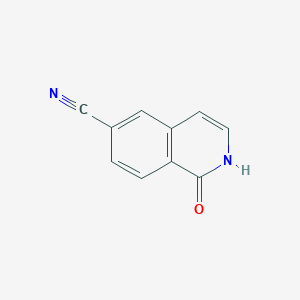 molecular formula C10H6N2O B1389285 1-氧代-1,2-二氢异喹啉-6-碳腈 CAS No. 1184916-94-6