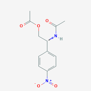 molecular formula C12H14N2O5 B1389293 (R)-N-Acetyl-4-nitro-2-phenylglycinol-O-acetate CAS No. 1212348-21-4
