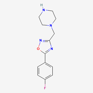 1-{[5-(4-Fluorophenyl)-1,2,4-oxadiazol-3-yl]methyl}piperazine