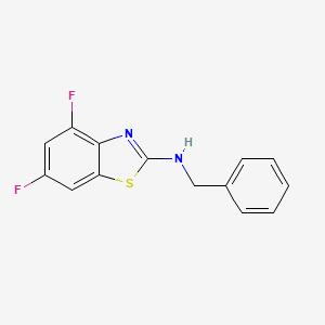 molecular formula C14H10F2N2S B1389297 N-benzyl-4,6-difluoro-1,3-benzothiazol-2-amine CAS No. 941867-18-1
