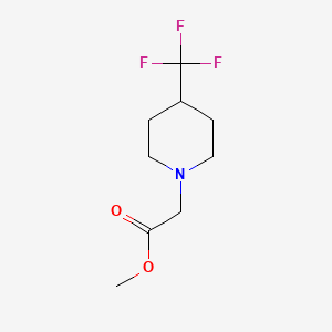 molecular formula C9H14F3NO2 B1389300 Methyl 2-(4-(trifluoromethyl)piperidin-1-yl)acetate CAS No. 860343-95-9