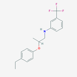 molecular formula C18H20F3NO B1389319 N-[2-(4-Ethylphenoxy)propyl]-3-(trifluoromethyl)aniline CAS No. 1040685-22-0