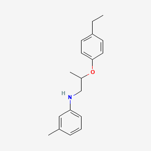molecular formula C18H23NO B1389337 N-[2-(4-Ethylphenoxy)propyl]-3-methylaniline CAS No. 1040684-77-2