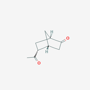 molecular formula C9H12O2 B138935 (1R,4R,5R)-5-Acetylbicyclo[2.2.1]heptan-2-one CAS No. 143392-16-9