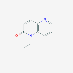 molecular formula C11H10N2O B13893592 1-Prop-2-enyl-1,5-naphthyridin-2-one 