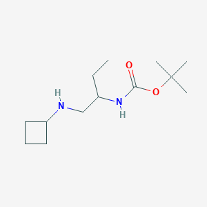 molecular formula C13H26N2O2 B13893598 tert-butyl N-[1-(cyclobutylamino)butan-2-yl]carbamate 