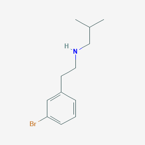 molecular formula C12H18BrN B13893622 3-bromo-N-(2-methylpropyl)Benzeneethanamine CAS No. 919347-78-7