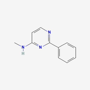 molecular formula C11H11N3 B13893645 N-methyl-2-phenylpyrimidin-4-amine 