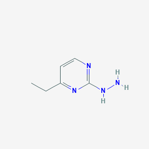 molecular formula C6H10N4 B13893680 (4-Ethylpyrimidin-2-yl)hydrazine 