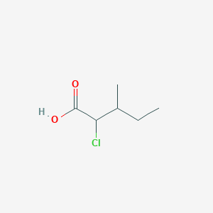molecular formula C6H11ClO2 B13893694 2-Chloro-3-methyl-pentanoic acid 