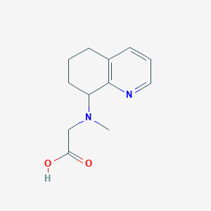molecular formula C12H16N2O2 B13893759 N-methyl-N-(5,6,7,8-tetrahydro-8-quinolinyl)glycine 