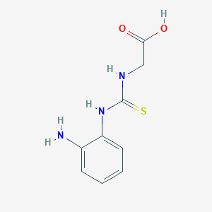 molecular formula C9H11N3O2S B138938 2-[(2-Aminophenyl)carbamothioylamino]acetic acid CAS No. 125421-22-9