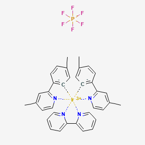 molecular formula C36H32F6IrN4P B13893843 iridium(3+);4-methyl-2-(4-methylbenzene-6-id-1-yl)pyridine;2-pyridin-2-ylpyridine;hexafluorophosphate 