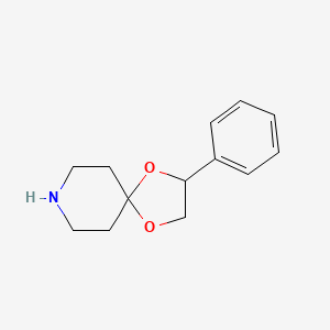 molecular formula C13H17NO2 B13893863 3-Phenyl-1,4-dioxa-8-azaspiro[4.5]decane 