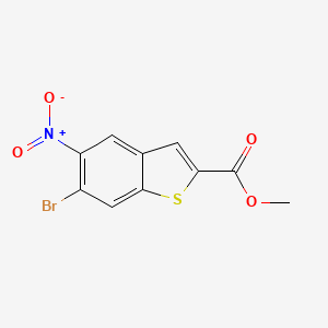 molecular formula C10H6BrNO4S B13893866 Methyl 6-bromo-5-nitrobenzo[b]thiophene-2-carboxylate 