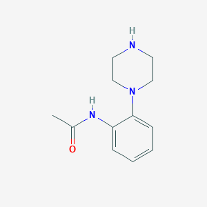 molecular formula C12H17N3O B13893873 N-(2-(piperazin-1-yl)phenyl)acetamide 