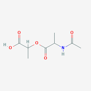 molecular formula C8H13NO5 B13893905 2-(2-Acetamidopropanoyloxy)propanoic acid 