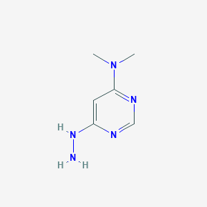 molecular formula C6H11N5 B13893951 6-hydrazinyl-N,N-dimethylpyrimidin-4-amine 