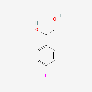 molecular formula C8H9IO2 B13894003 1-(4-Iodophenyl)ethane-1,2-diol 