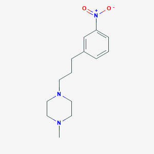 molecular formula C14H21N3O2 B13894018 1-Methyl-4-[3-(3-nitrophenyl)propyl]piperazine 