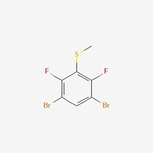 molecular formula C7H4Br2F2S B13894060 (3,5-Dibromo-2,6-difluorophenyl)(methyl)sulfane 