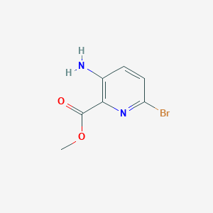 molecular formula C7H7BrN2O2 B1389408 Methyl 3-amino-6-bromopicolinate CAS No. 866775-09-9