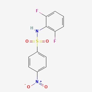 molecular formula C12H8F2N2O4S B13894088 N-(2,6-difluorophenyl)-4-nitrobenzenesulfonamide CAS No. 862650-16-6