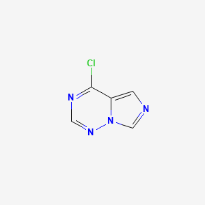 molecular formula C5H3ClN4 B1389414 4-Chloroimidazo[5,1-f][1,2,4]triazine CAS No. 889945-79-3