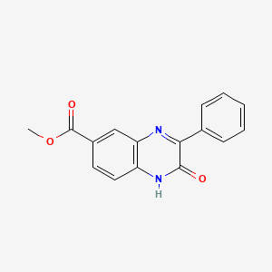 molecular formula C16H12N2O3 B13894189 methyl 2-oxo-3-phenyl-1H-quinoxaline-6-carboxylate 