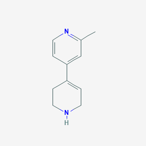 molecular formula C11H14N2 B13894194 2-Methyl-4-(1,2,3,6-tetrahydropyridin-4-yl)pyridine 
