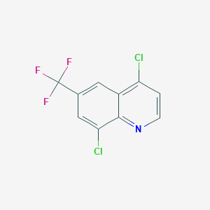 molecular formula C10H4Cl2F3N B1389423 4,8-Dichloro-6-(trifluoromethyl)quinoline CAS No. 1065093-22-2
