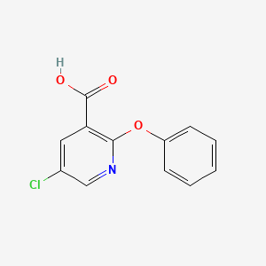 molecular formula C12H8ClNO3 B1389425 5-Chloro-2-phenoxynicotinic acid CAS No. 1189749-38-9