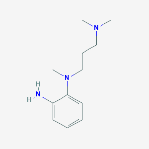 molecular formula C12H21N3 B13894260 2-N-[3-(dimethylamino)propyl]-2-N-methylbenzene-1,2-diamine 