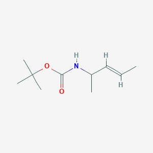molecular formula C10H19NO2 B138943 Tert-butyl N-[(E)-pent-3-en-2-yl]carbamate CAS No. 156769-81-2
