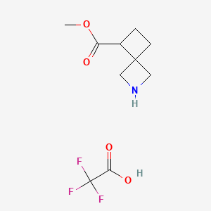 molecular formula C10H14F3NO4 B13894400 Methyl 2-azaspiro[3.3]heptane-7-carboxylate;2,2,2-trifluoroacetic acid 