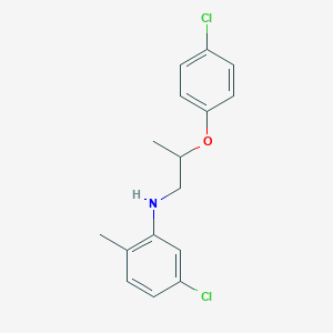 molecular formula C16H17Cl2NO B1389448 5-Chloro-N-[2-(4-chlorophenoxy)propyl]-2-methylaniline CAS No. 1040685-11-7