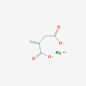 molecular formula C5H4MgO4 B13894482 Magnesium;2-methylidenebutanedioate 