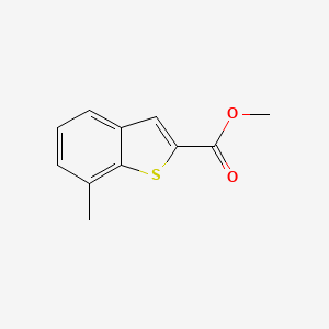 molecular formula C11H10O2S B13894490 Methyl 7-methyl-1-benzothiophene-2-carboxylate CAS No. 3751-50-6