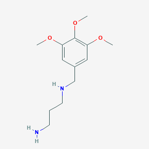 molecular formula C13H22N2O3 B13894497 N'-[(3,4,5-trimethoxyphenyl)methyl]propane-1,3-diamine 